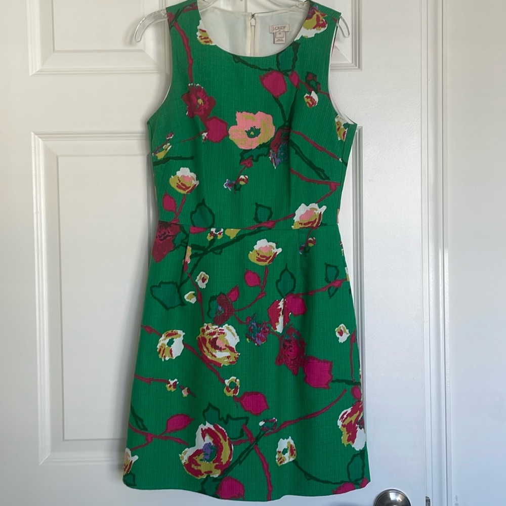J. Crew Floral Shift Mini Dress